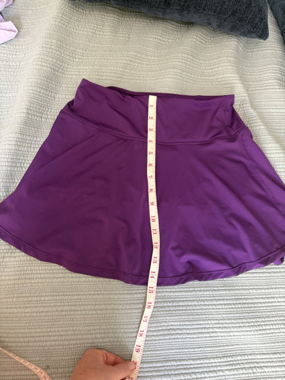 High-Waist Purple Active Skort for Women's Tennis